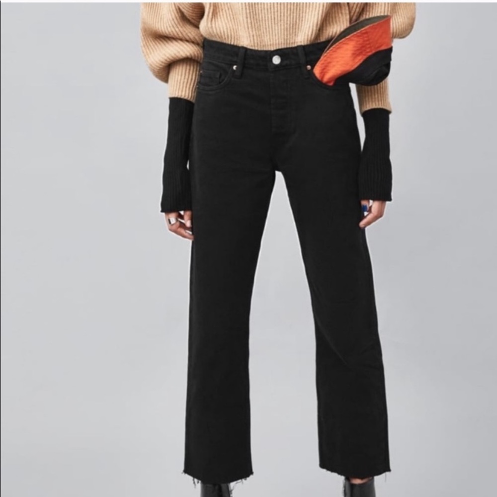 Zara Black High Rise Jeans